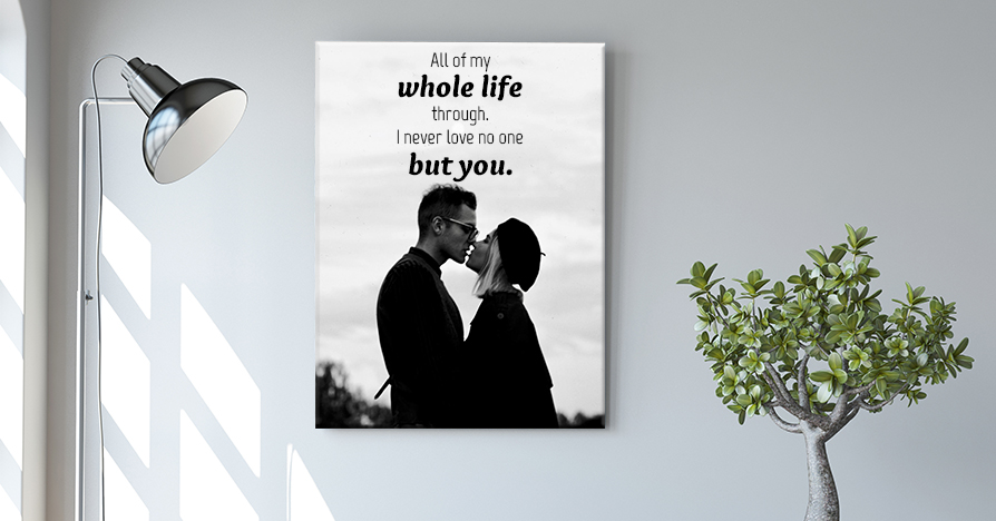 Lyrics On Canvas Valentine Gift Ideas