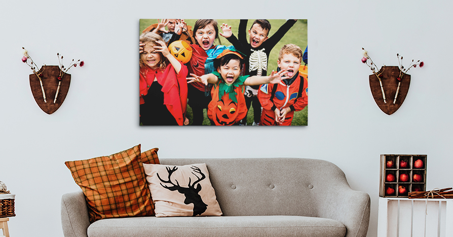 Halloween art print on canvas