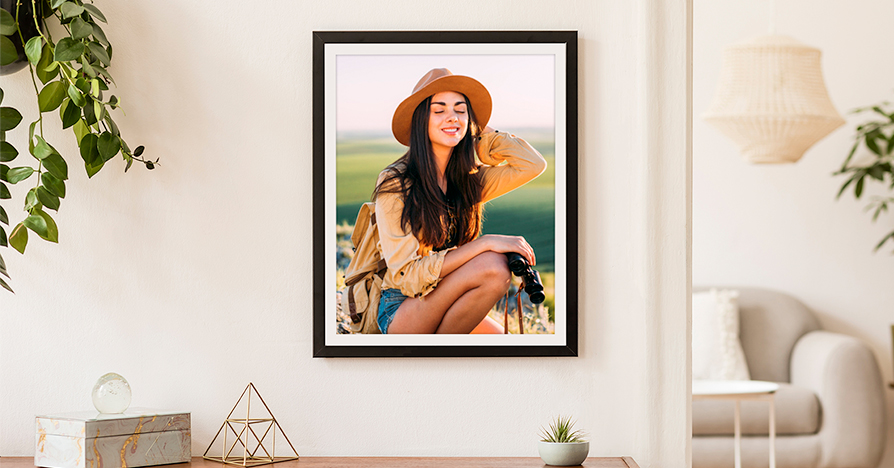 Framed Photo of a girl enjoying sunlight