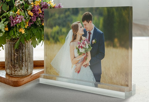 Acrylic Photo Block Stand