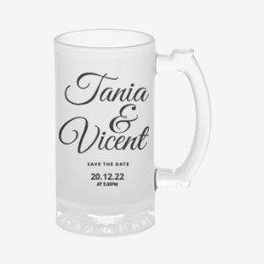 Personalised wedding beer mugs australia