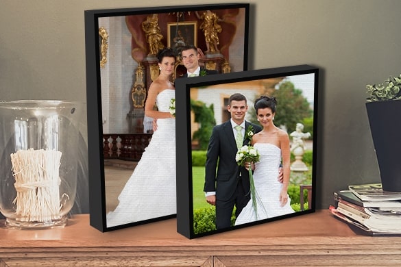 Couple Photos on Floater Frame Standard Prints Australia CanvasChamp