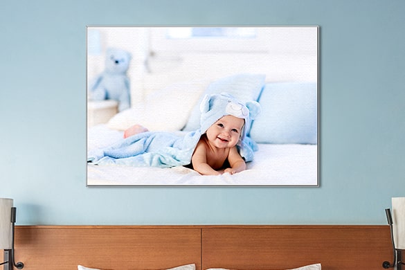 Newly Born Baby Photo Metal Canvas Floating Frames Australia CanvasChamp