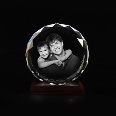 3D Photo Crystal for Dad 3D Photo Crystal for Dad