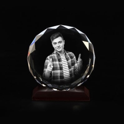 3D Photo Crystal for Him 3D Photo Crystal for Him