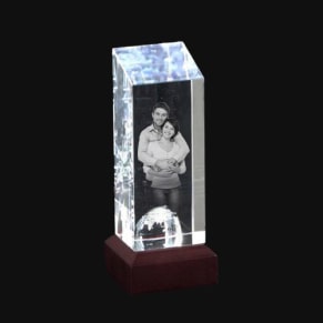 Tower Rectangle 3D Crystal Cubes Tower Rectangle 3D Crystal Cubes