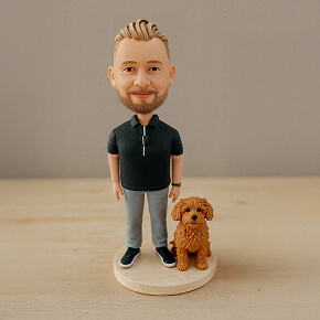 3D Pet Bobbleheads with Hand-Painted Finish