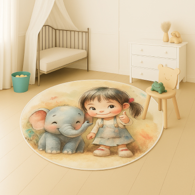 Round Personalised Rugs