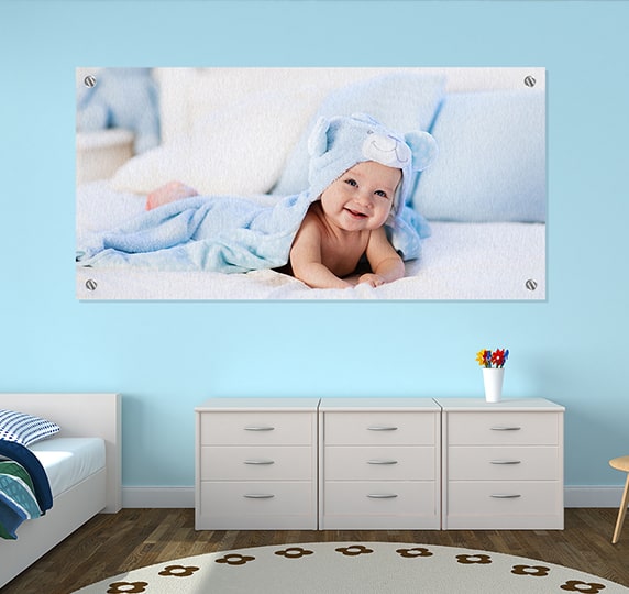 Newly Born Baby Photo on Metal Prints Australia CanvasChamp