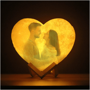 Heart Shape Moon Lamp